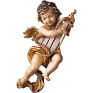 Cherub with harp 