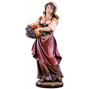 Woman with fruit - basket 