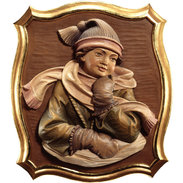 Winter bas-relief 