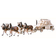 4 Draw - horses with hooped cart and barrels 