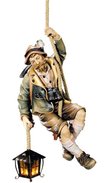 Rappeler with lantern 