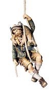 Hunter rappeling 