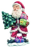 Santa Claus with tree 