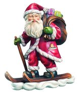 Babbo Natale con gli sci 