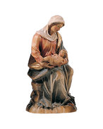 Maria sitting with Infant Jesus 