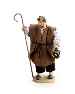 S. Giuseppe con lanterna e bastone LE10901-03B (12 cm, colore)