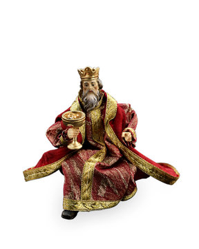 Re Magio ingin. con gioielli (Melchior) LE10901-05 (12 cm, colore)