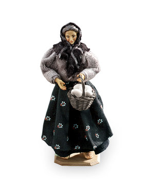 Nonna senza cesta con le uova LE10901-480 (12 cm, colore)