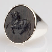 Ring silver  -  Aries 