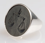 Ring silver  -  Libra 