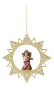 Heart Angel with violine on star 