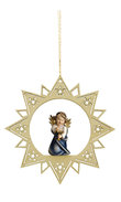 Heart Angel with calyx and host on star 