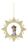 Heart Angel with heart on star 