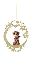 Heart Angel with violine on moon 
