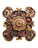 Clock with zodiac 