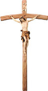 Cristo Pisa su croce arcata 