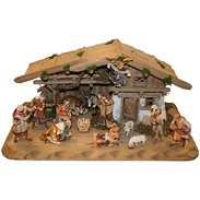 Nativity house with 14 statues UP 