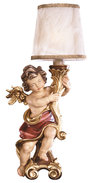 C�cilienputten rot mit Sockel und Lampe 