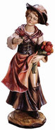 Woman with roses 