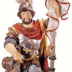 St. Christophorus A Woodcarving, nativity and chess set in wood - Italy -  Val Gardena - Demetz Patrick