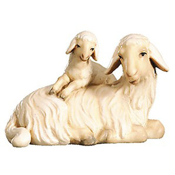 Pecora+agnello sdraiati 500--53 (10 cm, colore)
