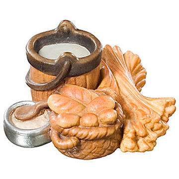 Cesto di pane + secchio 600--13 (9 cm, colore)
