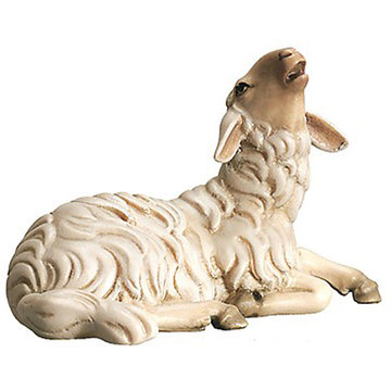 Pecora sdraiata belante 600--56 (9 cm, colore)