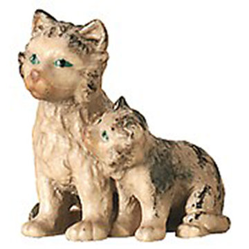 Coppia gatti 600--70 (11 cm, colore)