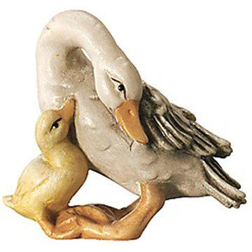 Oca con pulcino 600--78 (11 cm, colore)