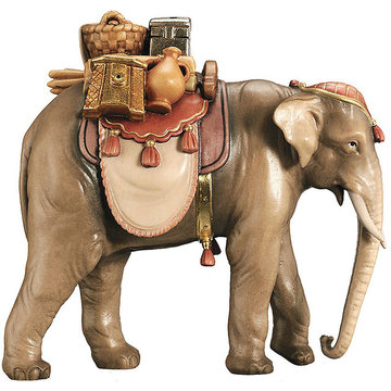 Elefante con bagaglio 600--82 (9 cm, colore)