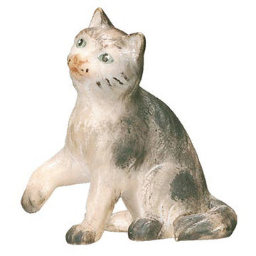 Gatto seduto 600--98 (9 cm, colore)