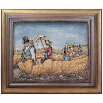 Rilievo La passeggiata con cornice 7132 (60 cm, colore)