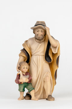Shepherd with boy ALR435 (3,94", color)
