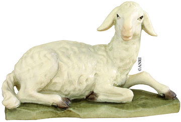 Pecora giacente AN79770-18 (10 cm, colore)