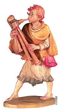 Pastorello con cornamusa AN79770-33 (10 cm, colore)