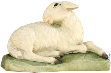 Pecora giacente AN79770-46 (10 cm, colore)