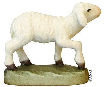 Agnello in piedi AN79770-90 (10 cm, colore)