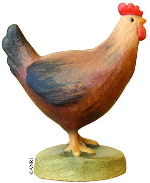 Gallina bruna AN79770-94-2 (10 cm, colore)