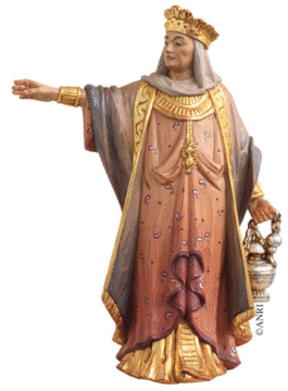König stehend - Anri Krippe AN7983006 (12 cm, lasiert)