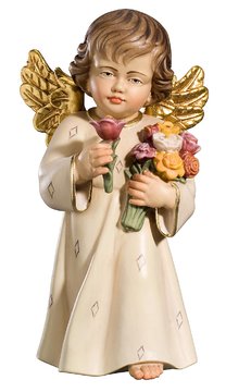 Benedikt Engel m. Blumen AR115-07 (5 cm, lasiert)