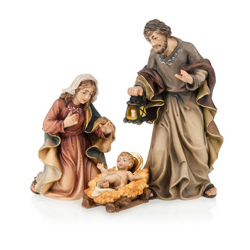 S.Famiglia Gesú sciolto 600--91 (9 cm, colore)