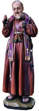 St. Padre Pio with stole B5026 (5,12", color)