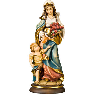 Hl. Elisabeth mit Jungen B5039 (22 cm, lasiert)