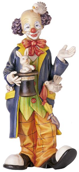 Clown wizard Woodcarving, nativity and chess set in wood - Italy