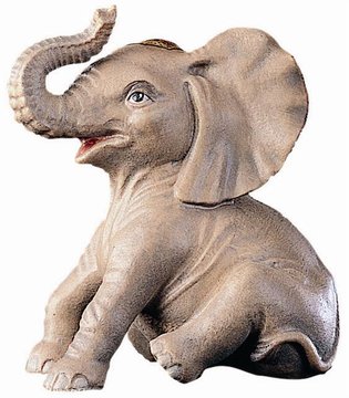 Baby elephant sitting BH2073 (3,94", color)