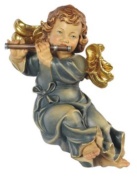 Raiser angel with flute BH702 (3,94", color)