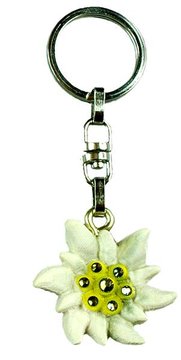 Stella alpina portachiavi BH9601S (4 cm, naturale)