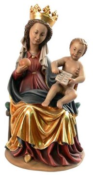 Madonna sitzend Seeon BH10 (14 cm, lasiert)