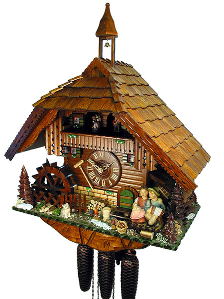 Orologio Da Casa Della Foresta Nera TU 26 PW - Miniatura Svizzera, Fatto In Germania - Foto 7