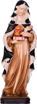 Hl. Gertrud DE2164 (15 cm, lasiert)